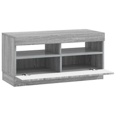 vidaXL LED TV Cabinet Grey Sonoma Engineered Wood 5