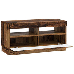 vidaXL LED TV Cabinet Old Wood Engineered Wood 5