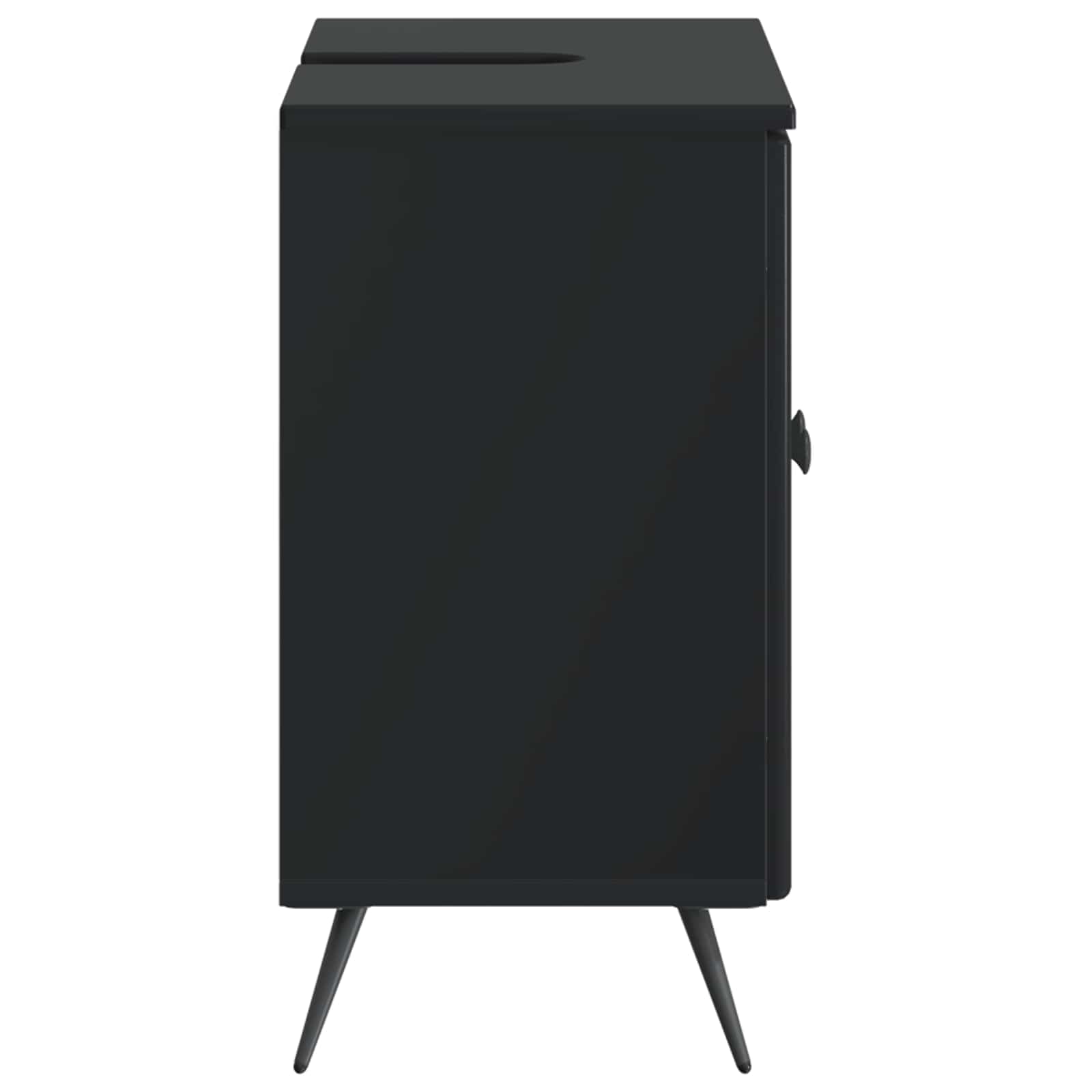 vidaXL Bathroom Sink Cabinet BREDA Black 59.5 x 31.5x 59 cm 5