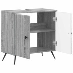 vidaXL Bathroom Sink Cabinet BREDA Grey Sonoma 59.5 x 31.5x 59 cm 3