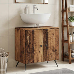 vidaXL Bathroom Sink Cabinet BREDA Old Wood 59.5 x 31.5x 59 cm 1