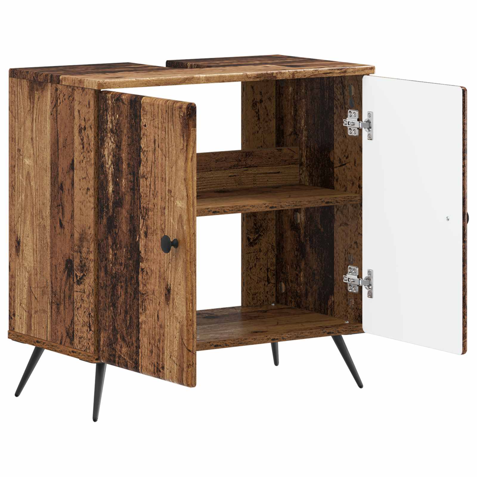 vidaXL Bathroom Sink Cabinet BREDA Old Wood 59.5 x 31.5x 59 cm 3