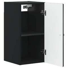 vidaXL Bathroom Wall Cabinet BREDA Black 30 x 31 x 59 cm 3