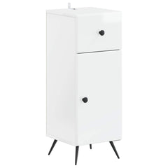 vidaXL Bathroom Storage Cainet BREDA High Gloss White 30 x 31 x 80 cm 2