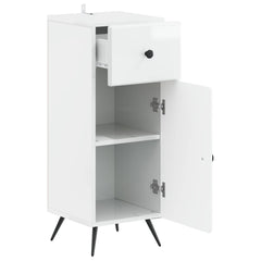 Bathroom Storage Cainet BREDA 30 x 31 x 80 cm High gloss white
