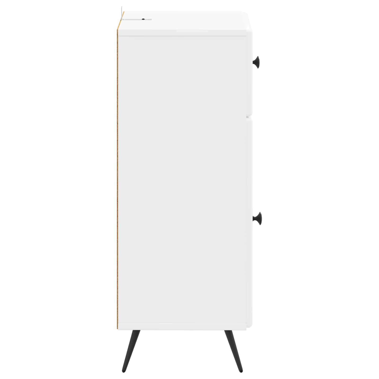 vidaXL Bathroom Storage Cainet BREDA High Gloss White 30 x 31 x 80 cm 5