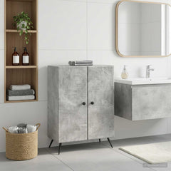 vidaXL Bathroom Storage Cainet BREDA Concrete Grey 59.5 x 31 x 80 cm 1