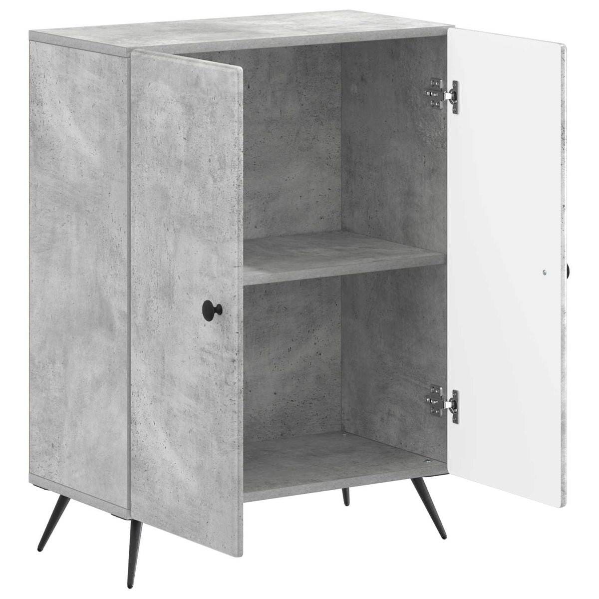 Bathroom Storage Cainet BREDA 59.5 x 31 x 80 cm Concrete grey