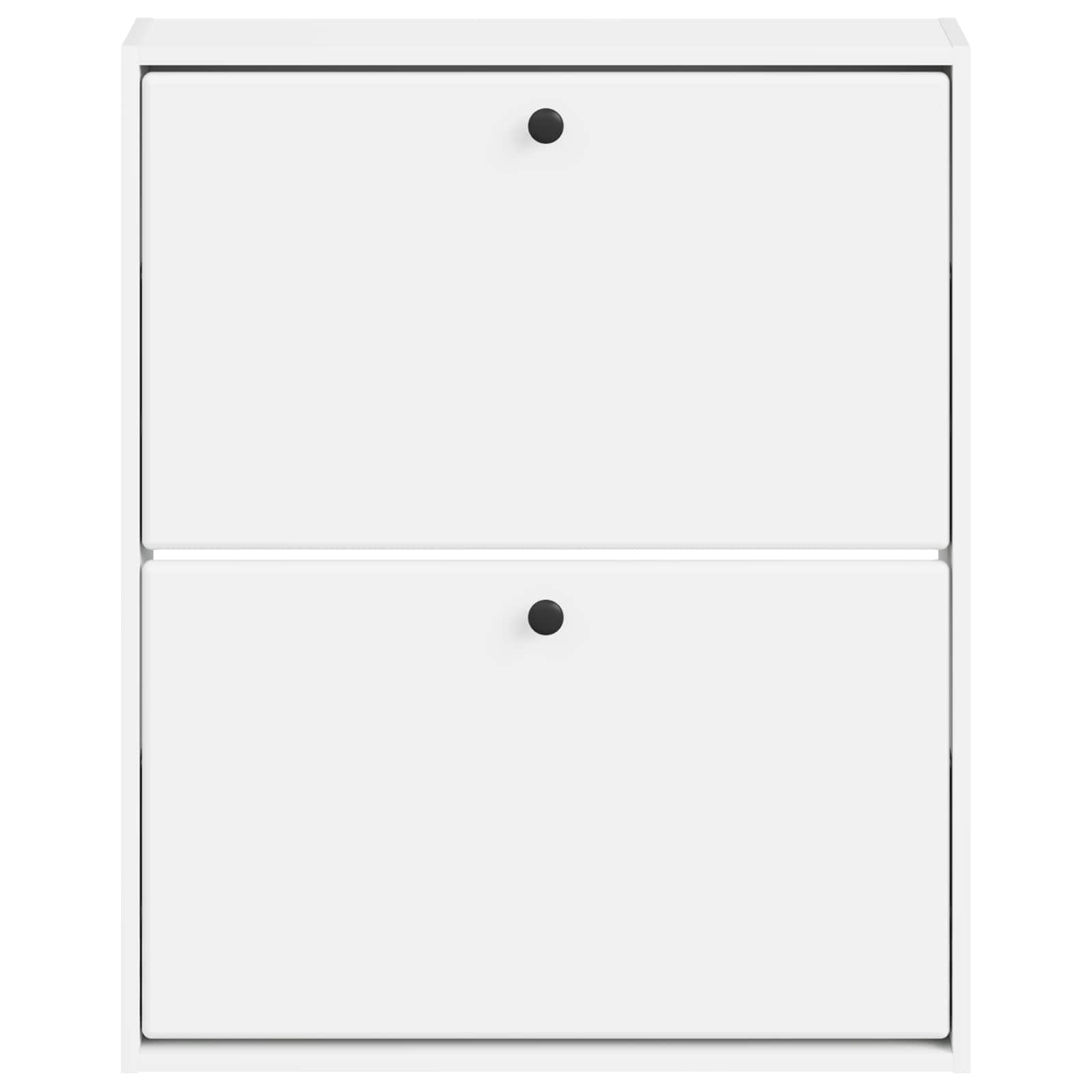vidaXL Wall-Mounted Shoe Cabinet BREDA 71 x 17 x 86 cm Engineered Wood 4