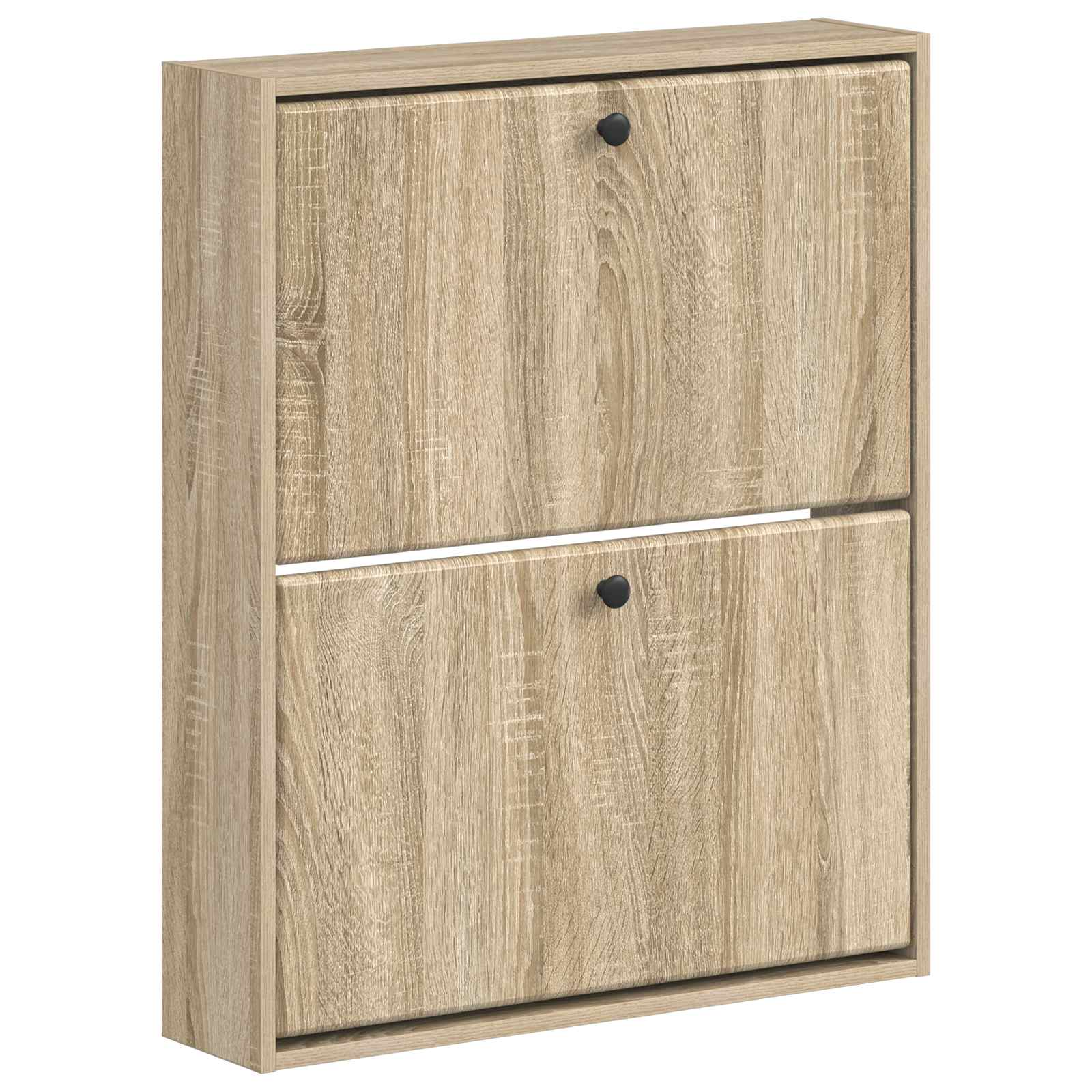 vidaXL Wall-Mounted Shoe Cabinet BREDA 71 x 17 x 86 cm Engineered Wood 2