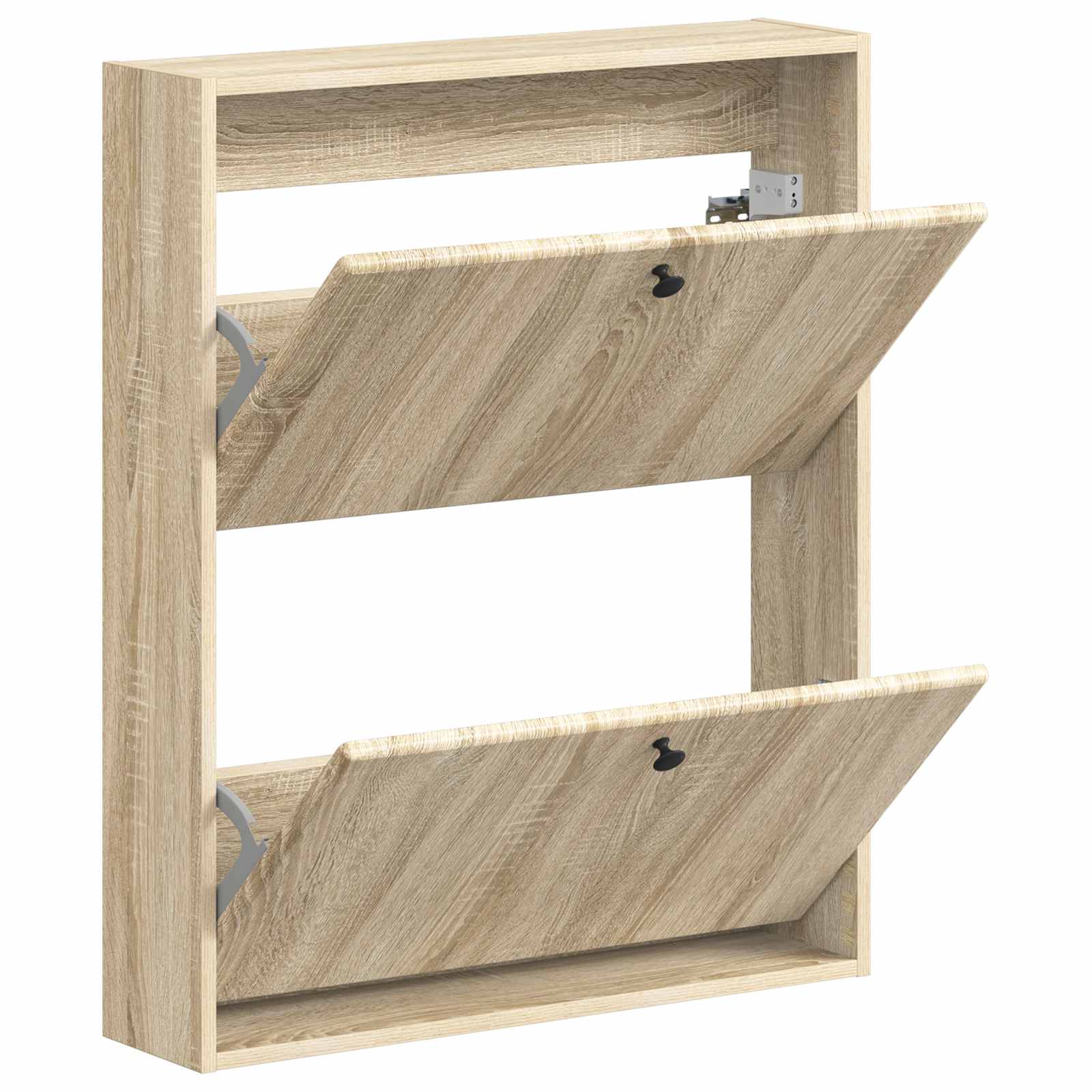 vidaXL Wall-Mounted Shoe Cabinet BREDA 71 x 17 x 86 cm Engineered Wood 3