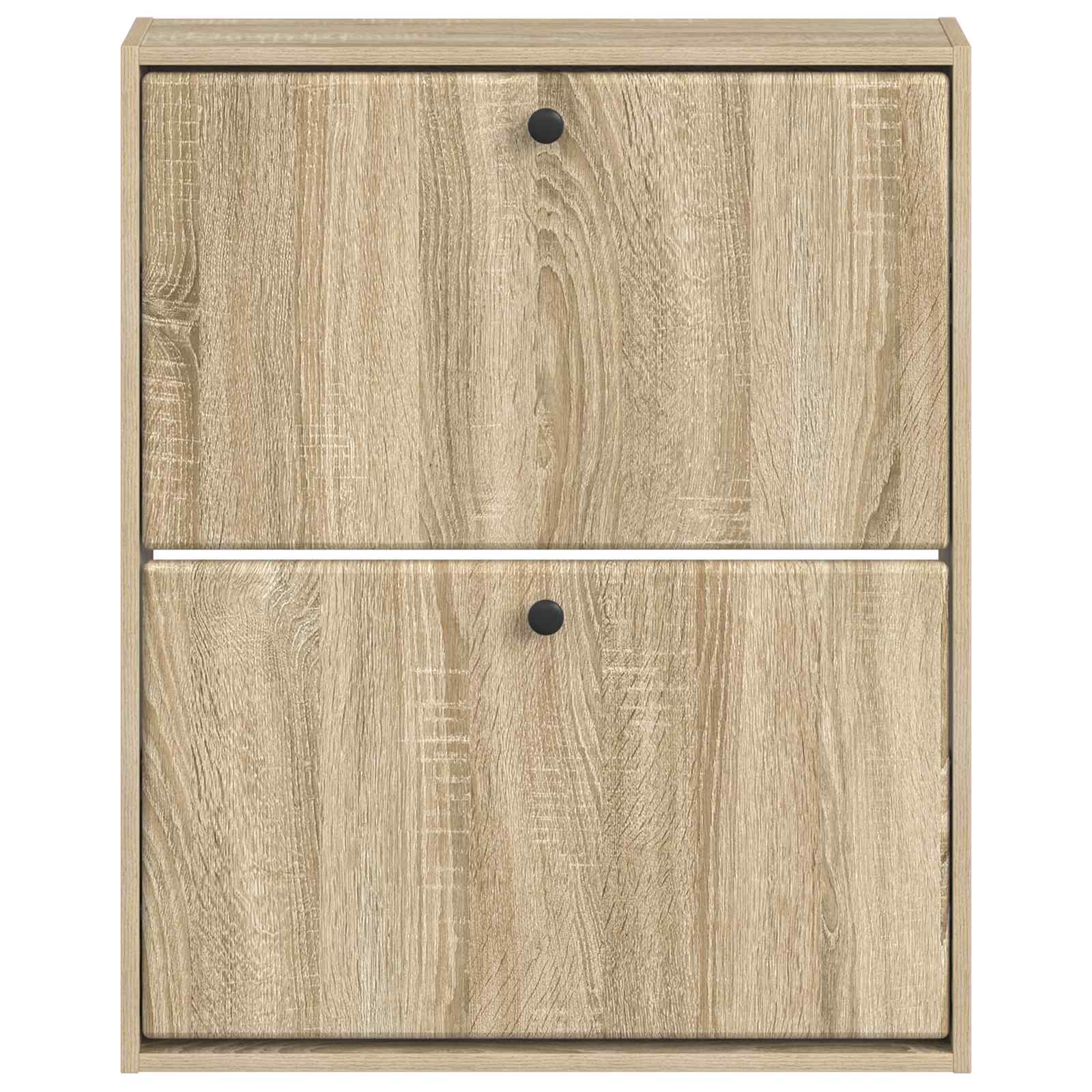 vidaXL Wall-Mounted Shoe Cabinet BREDA 71 x 17 x 86 cm Engineered Wood 4