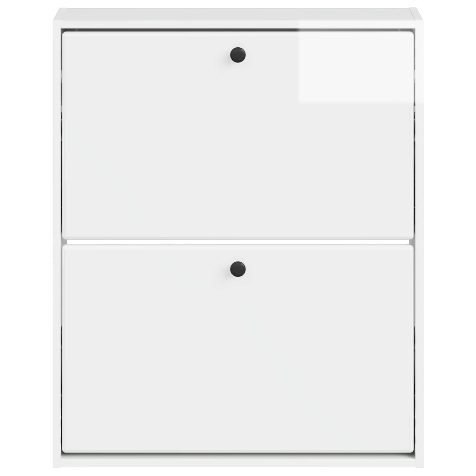 vidaXL Wall-Mounted Shoe Cabinet BREDA 71 x 17 x 86 cm Engineered Wood 4