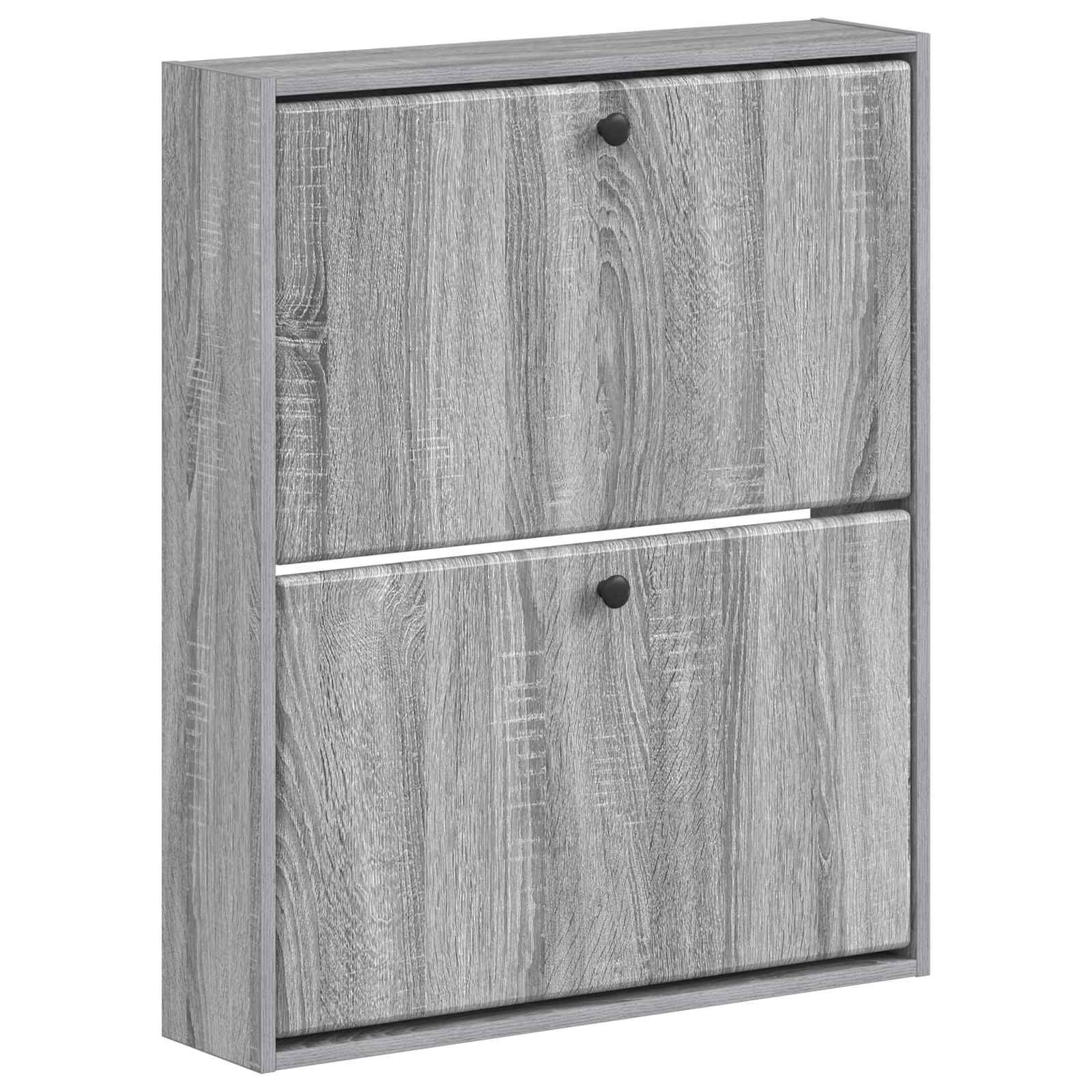 vidaXL Wall-Mounted Shoe Cabinet BREDA 71 x 17 x 86 cm Engineered Wood 2