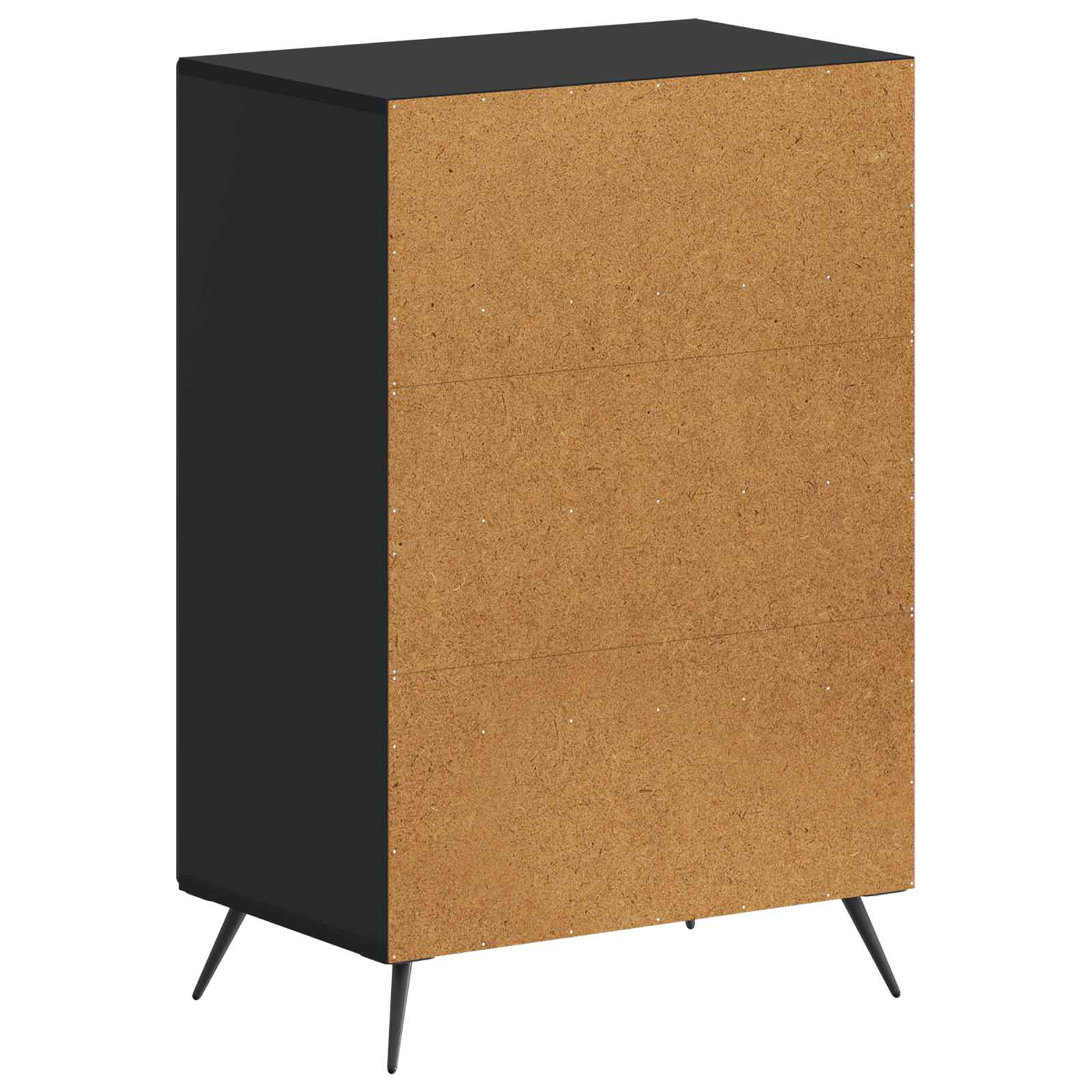 vidaXL Shoe Cabinet BREDA 59.5 x 39.5 x 90 cm Engineered Wood Black 6