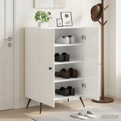 vidaXL Shoe Cabinet BREDA 59.5 x 39.5 x 90 cm Engineered Wood 1
