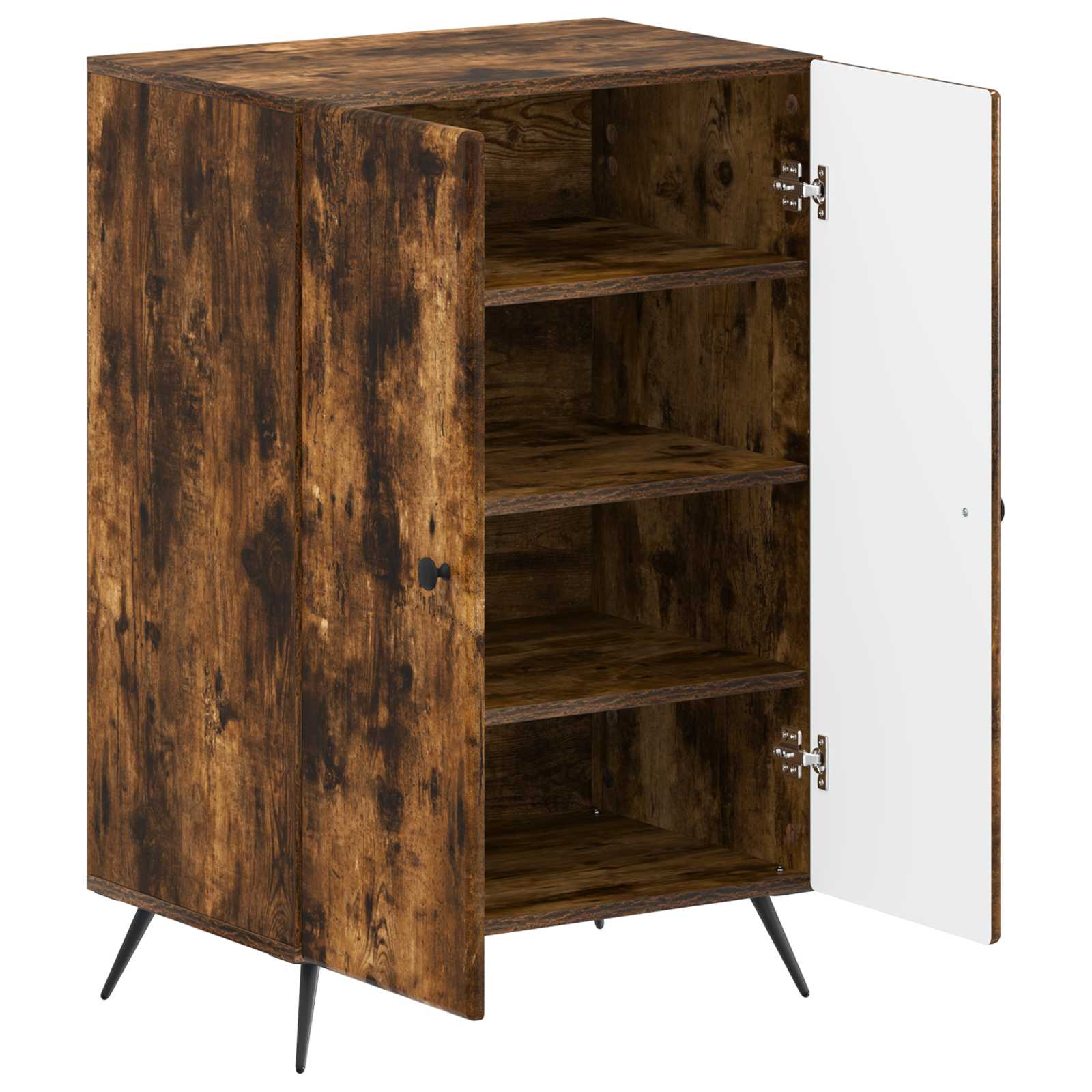 vidaXL Shoe Cabinet BREDA 59.5 x 39.5 x 90 cm Engineered Wood 3