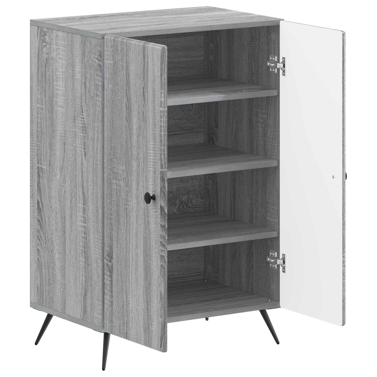 vidaXL Shoe Cabinet BREDA 59.5 x 39.5 x 90 cm Engineered Wood 3