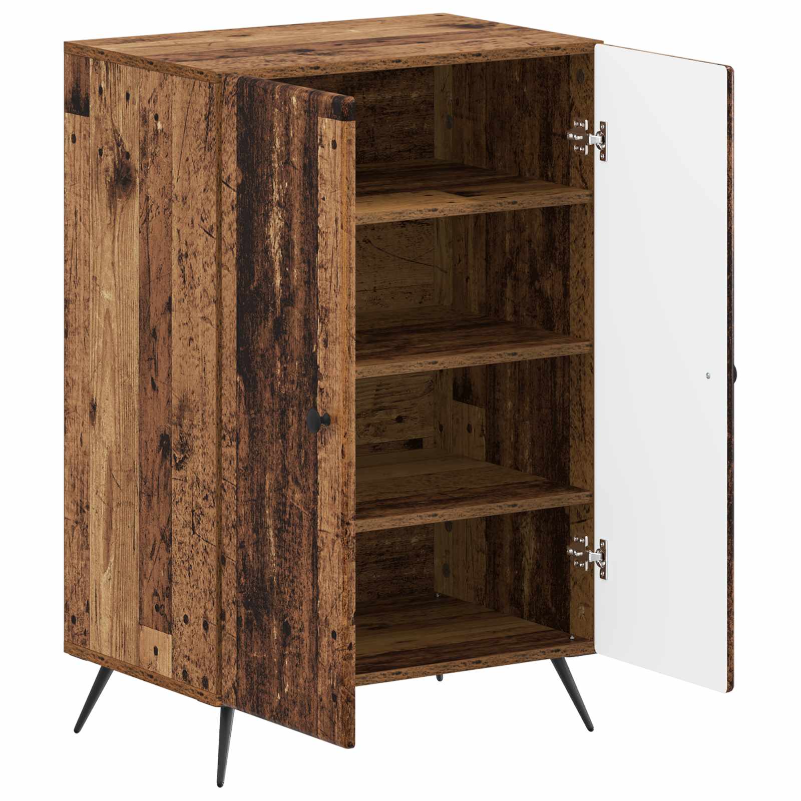 vidaXL Shoe Cabinet BREDA 59.5 x 39.5 x 90 cm Engineered Wood Old Wood 3