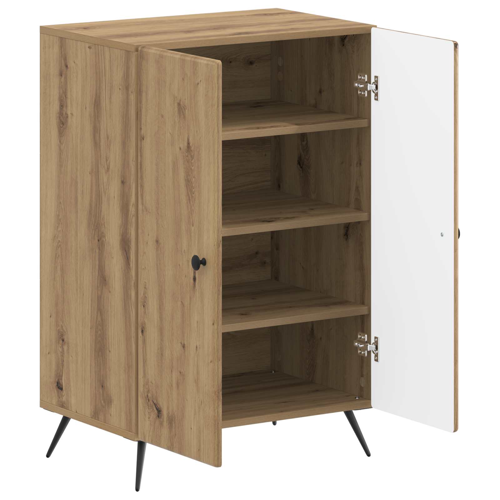 vidaXL Shoe Cabinet BREDA 59.5 x 39.5 x 90 cm Engineered Wood 3