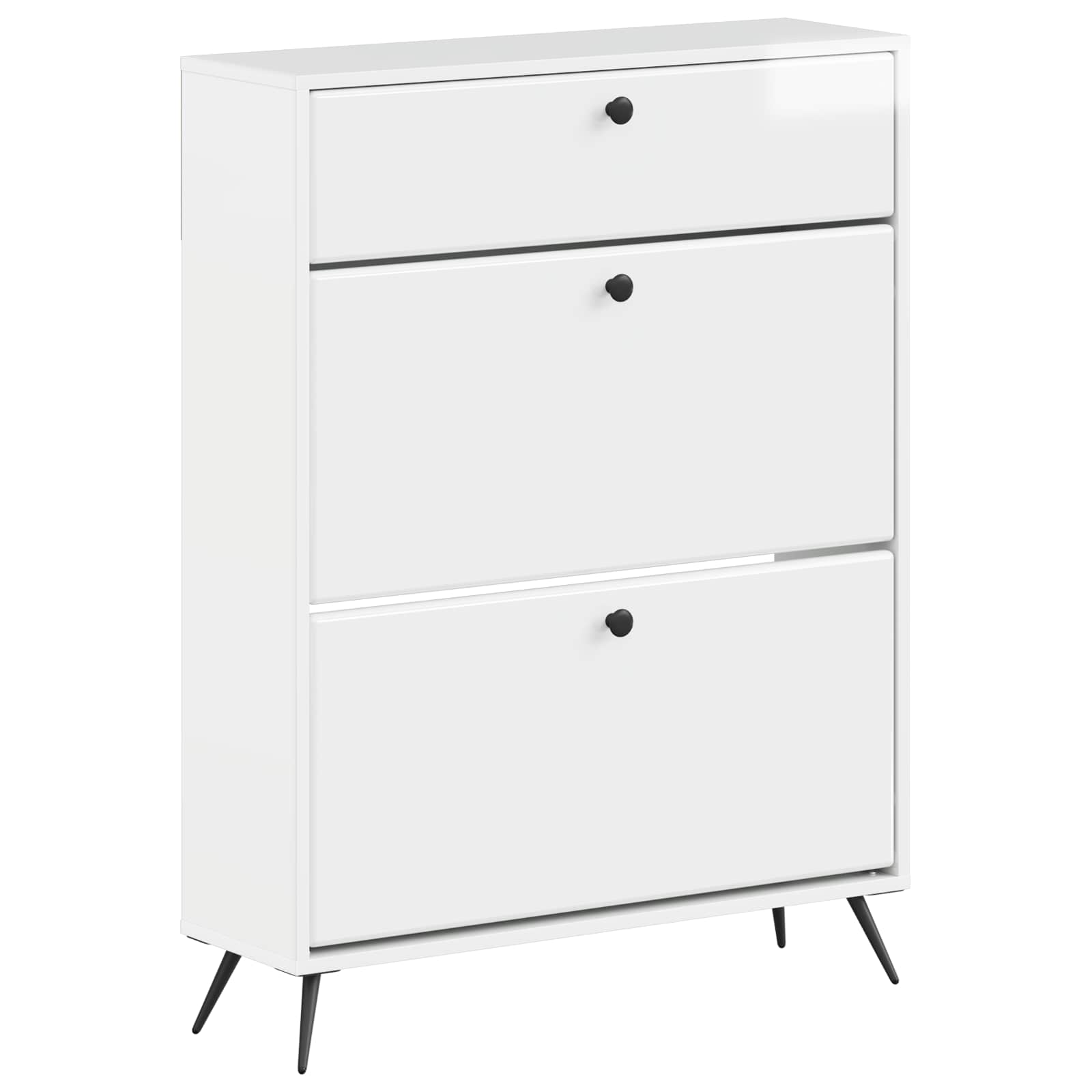 vidaXL Shoe Cabinet BREDA 78 x 24 x 103 cm Engineered Wood 2