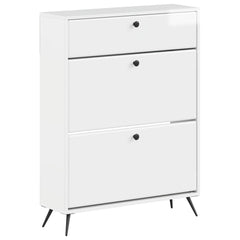 vidaXL Shoe Cabinet BREDA 78 x 24 x 103 cm Engineered Wood 2