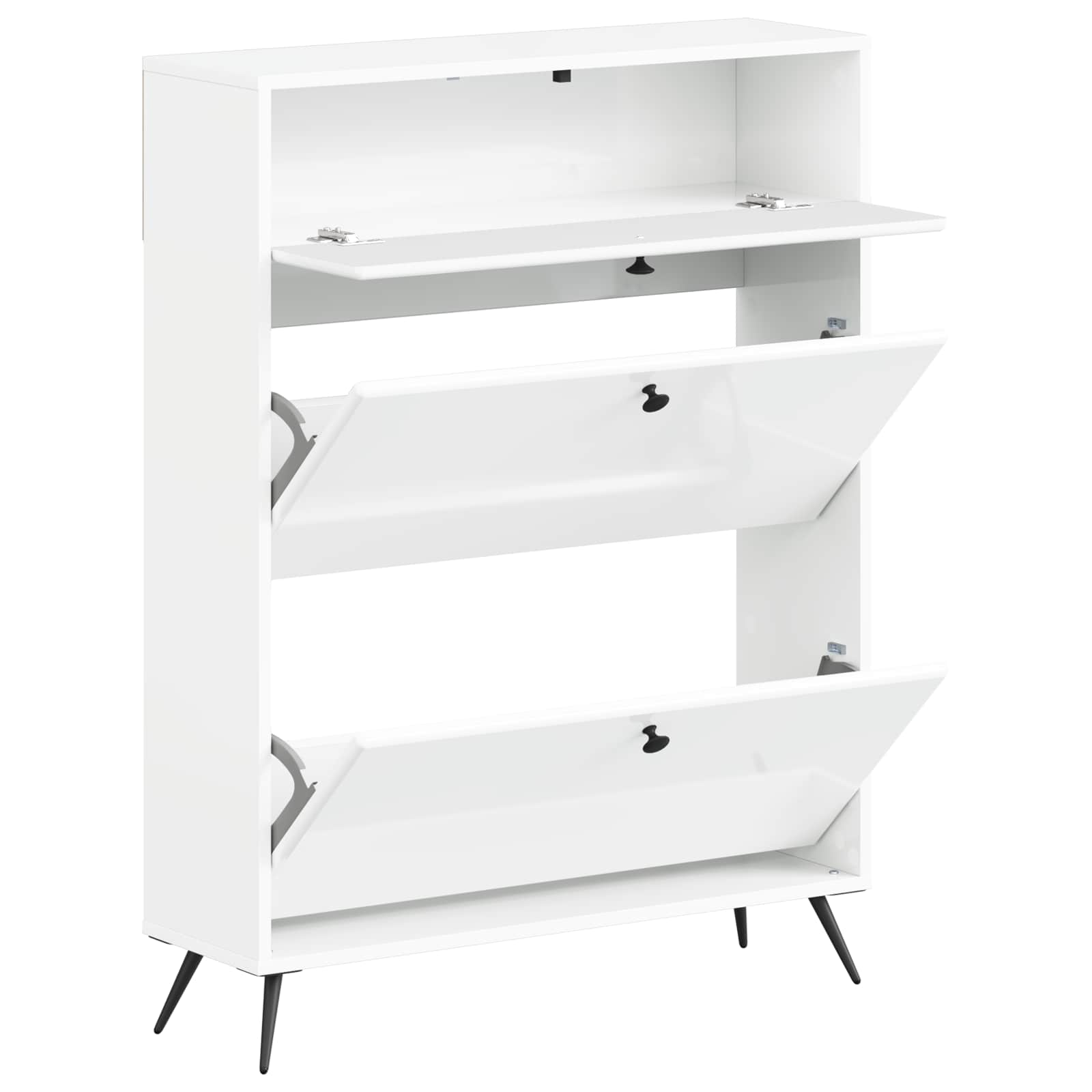 vidaXL Shoe Cabinet BREDA 78 x 24 x 103 cm Engineered Wood 3