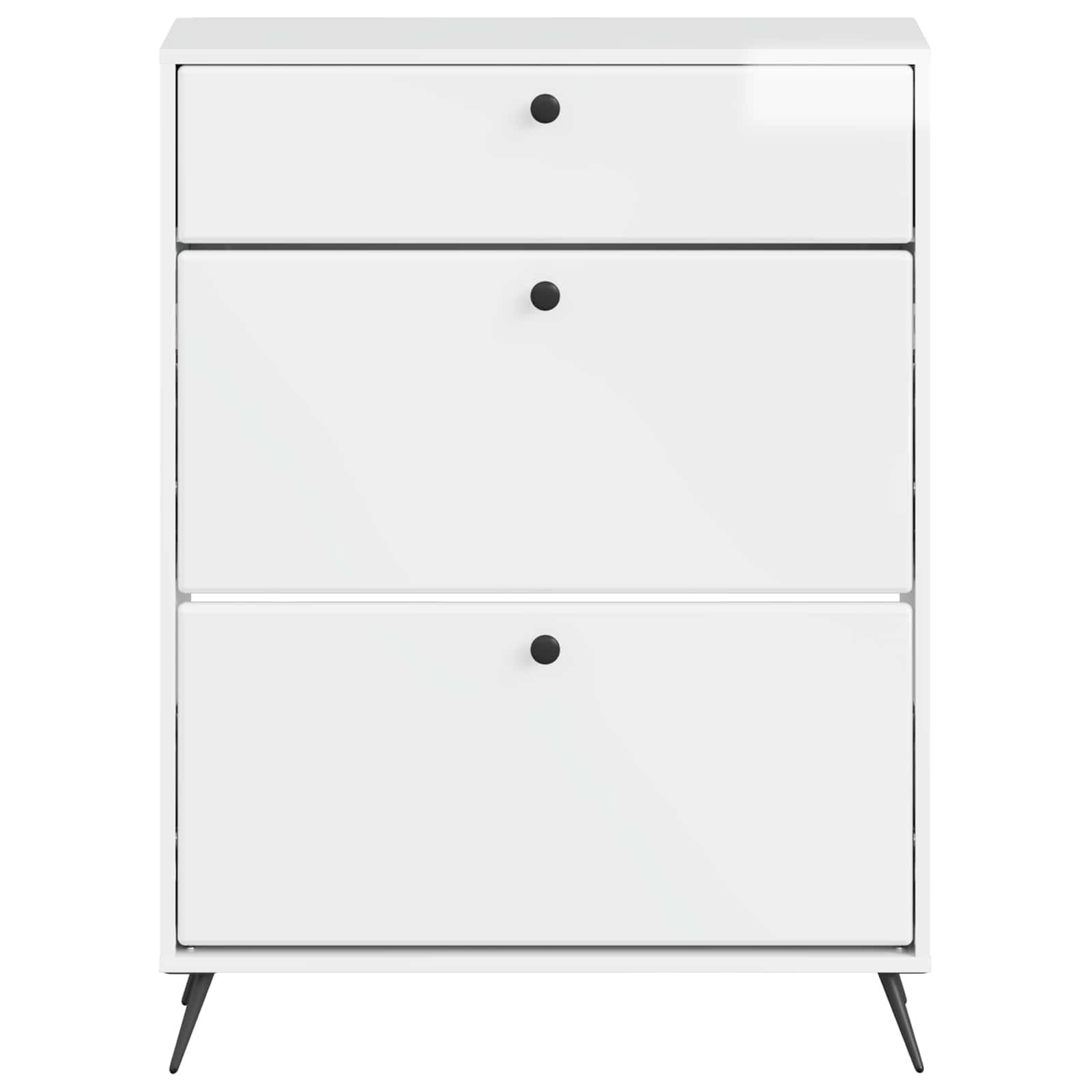 vidaXL Shoe Cabinet BREDA 78 x 24 x 103 cm Engineered Wood 4