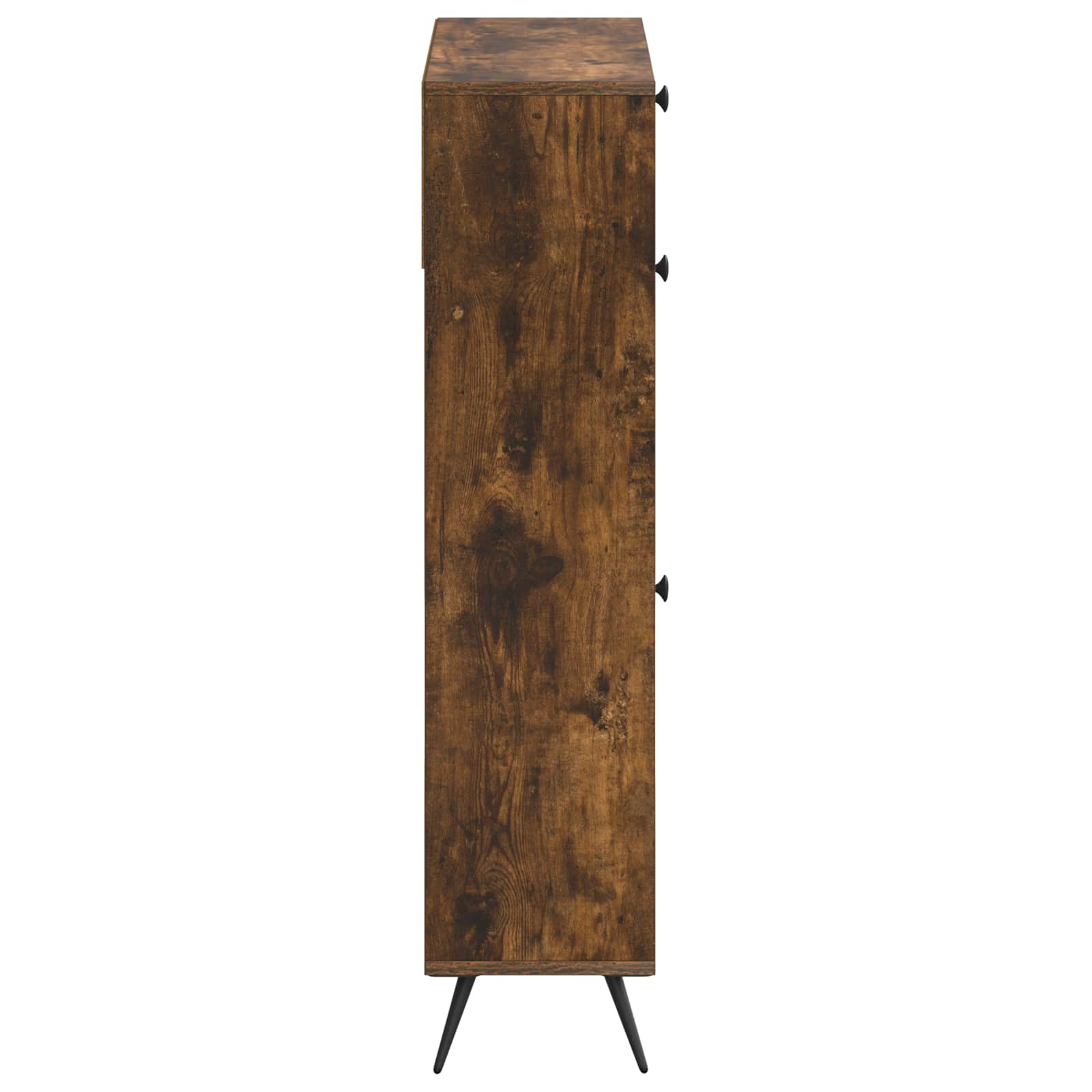 vidaXL Shoe Cabinet BREDA 78 x 24 x 103 cm Engineered Wood Smoked Oak 5