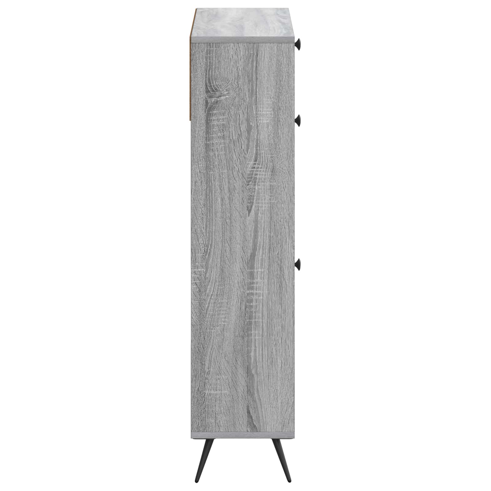 vidaXL Shoe Cabinet BREDA 78 x 24 x 103 cm Engineered Wood Grey Sonoma 5