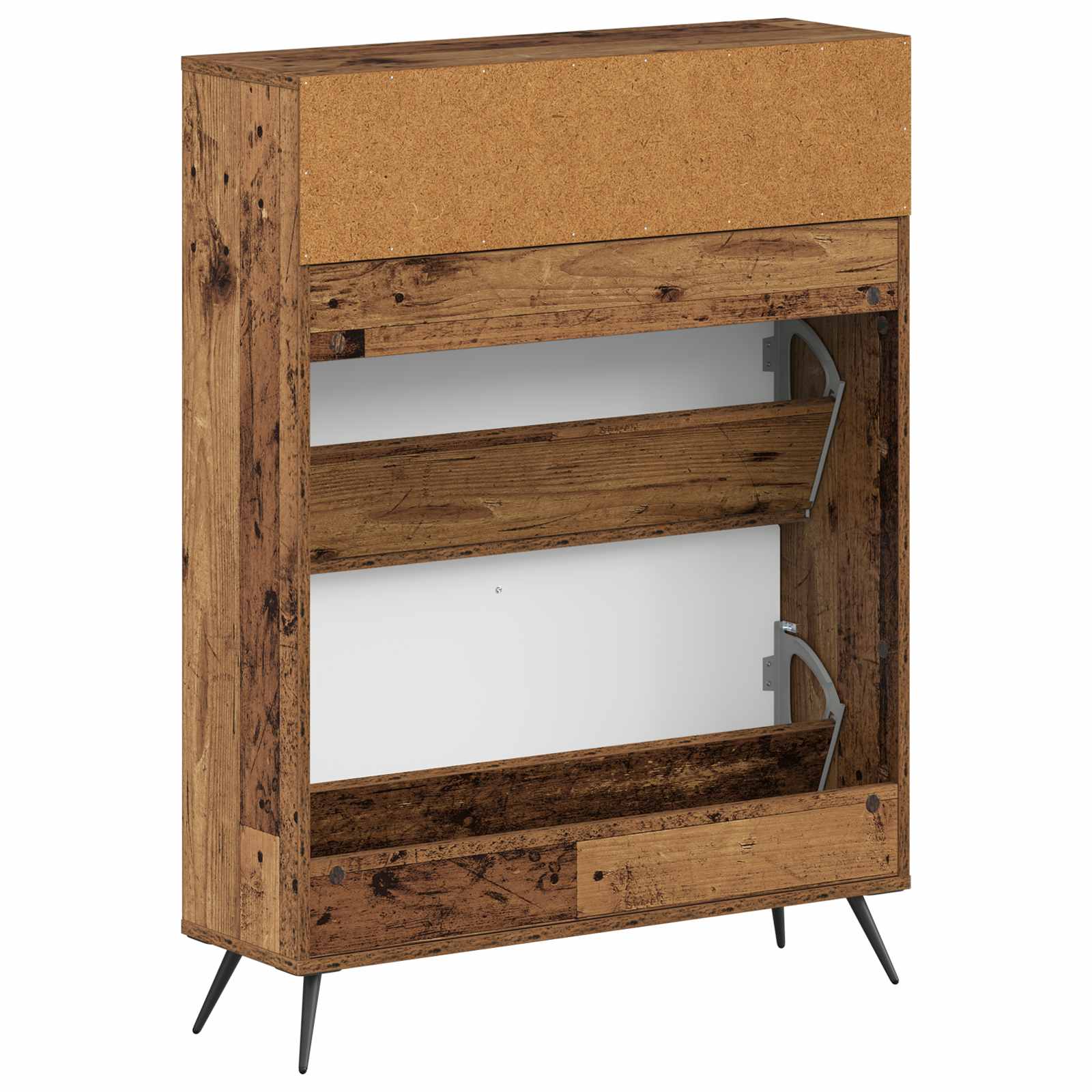 vidaXL Shoe Cabinet BREDA 78 x 24 x 103 cm Engineered Wood Old Wood 6