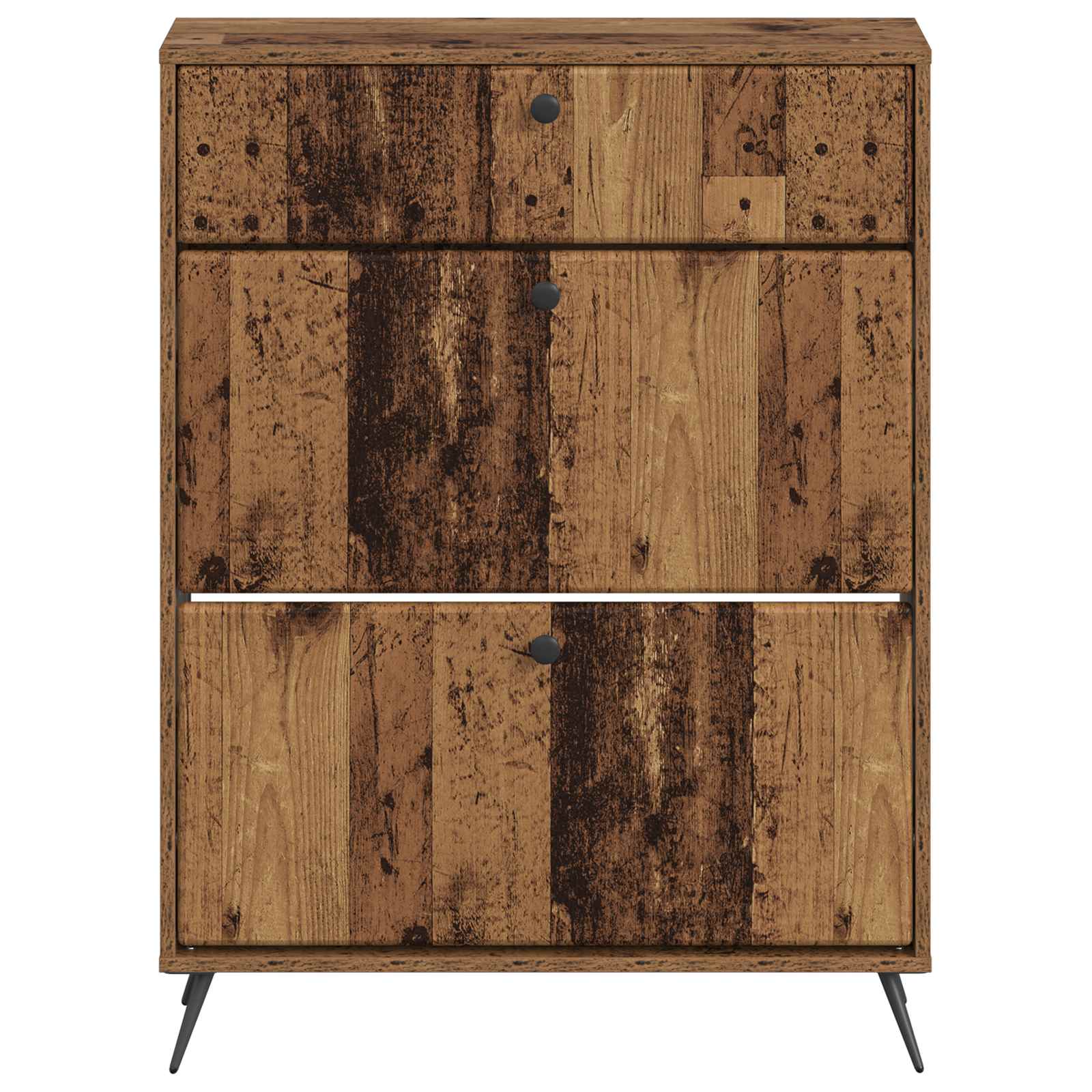 vidaXL Shoe Cabinet BREDA 78 x 24 x 103 cm Engineered Wood Old Wood 4