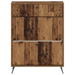 vidaXL Shoe Cabinet BREDA 78 x 24 x 103 cm Engineered Wood Old Wood 4