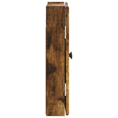 vidaXL Dartboard Cabinet BREDA Smoked Oak 52.5 x 10.5 x 53.5 cm 5