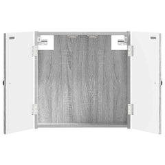 vidaXL Dartboard Cabinet BREDA Grey Sonoma 52.5 x 10.5 x 53.5 cm 2