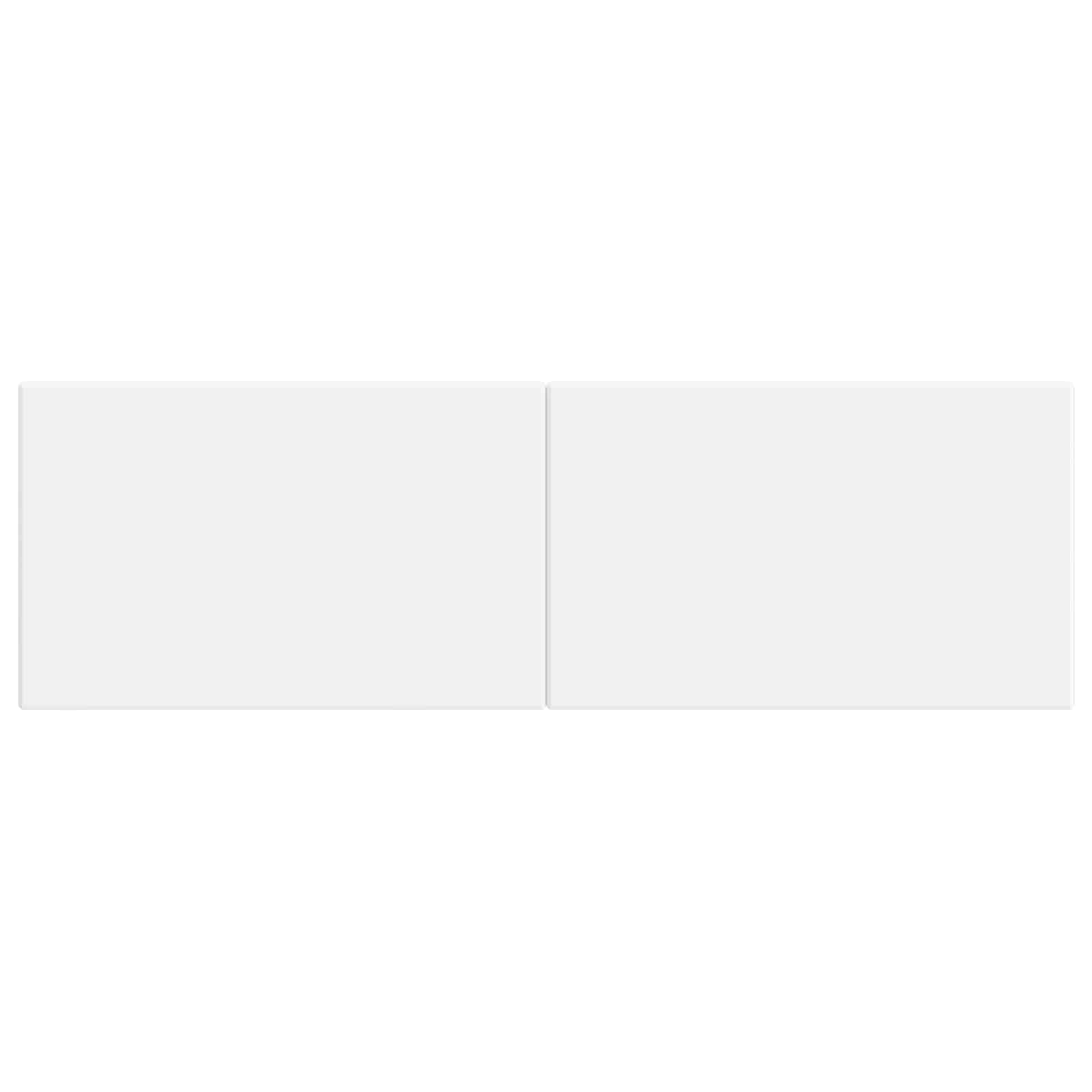 vidaXL Wall-Mounted Headboard BREDA White Engineered Wood 3