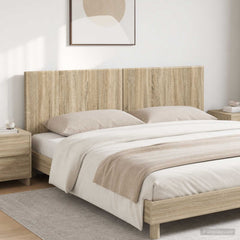 vidaXL Wall-Mounted Headboard BREDA Sonoma Oak Engineered Wood 1