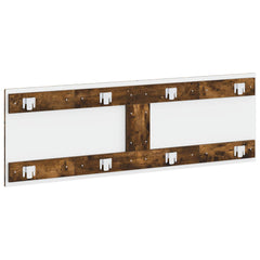 vidaXL Wall-Mounted Headboard BREDA Smoked Oak Engineered Wood 5
