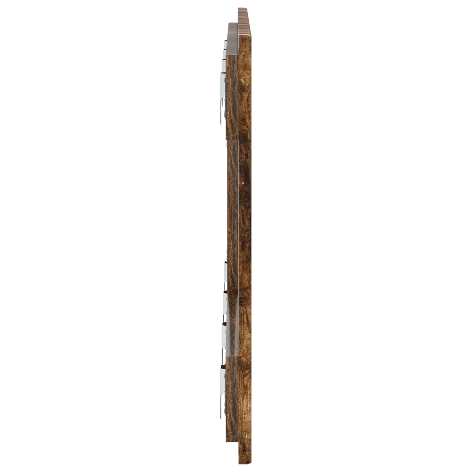 vidaXL Wall-Mounted Headboard BREDA Smoked Oak Engineered Wood 4