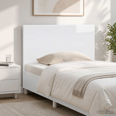vidaXL Wall-Mounted Headboard BREDA High Gloss White Engineered Wood 1