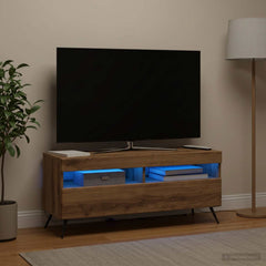 LED TV Cabinet Engineered Wood Artisan oak