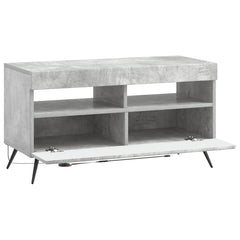 vidaXL LED TV Cabinet Concrete Grey Engineered Wood 5
