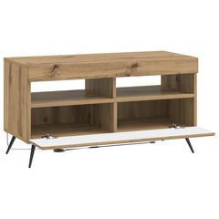 vidaXL LED TV Cabinet Artisan Oak Engineered Wood 5
