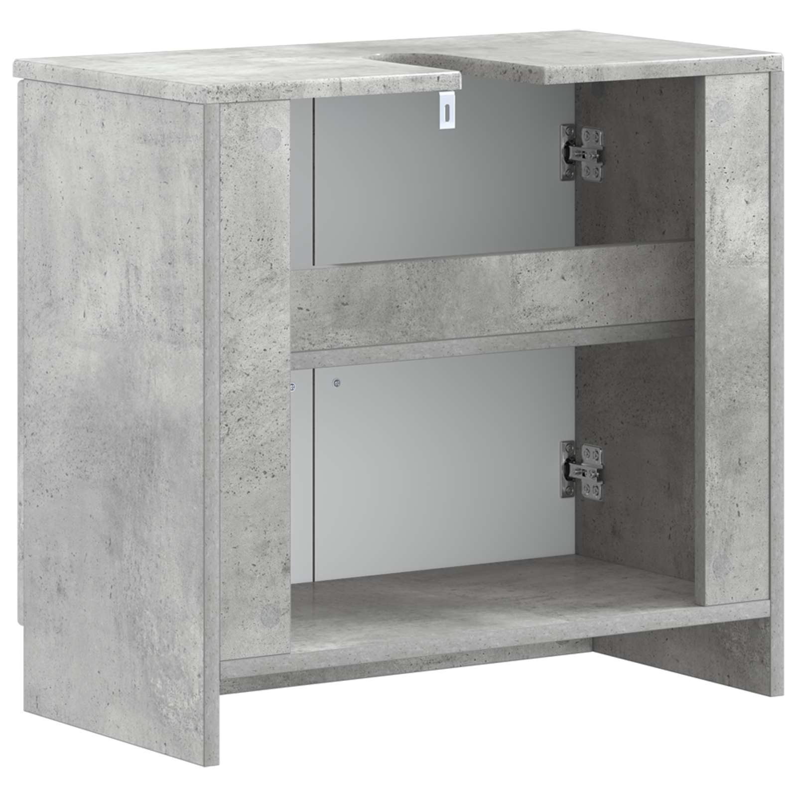 vidaXL Bathroom Sink Cabinet UTRECHT Concrete Grey 59.5 x 31.5x 59 cm 6
