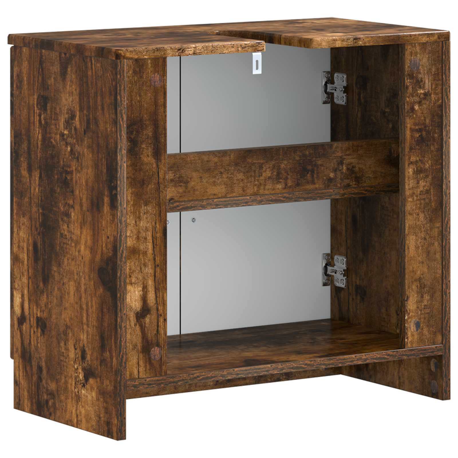 vidaXL Bathroom Sink Cabinet UTRECHT Smoked Oak 59.5 x 31.5x 59 cm 6