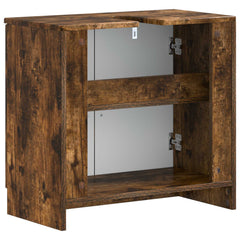 vidaXL Bathroom Sink Cabinet UTRECHT Smoked Oak 59.5 x 31.5x 59 cm 6