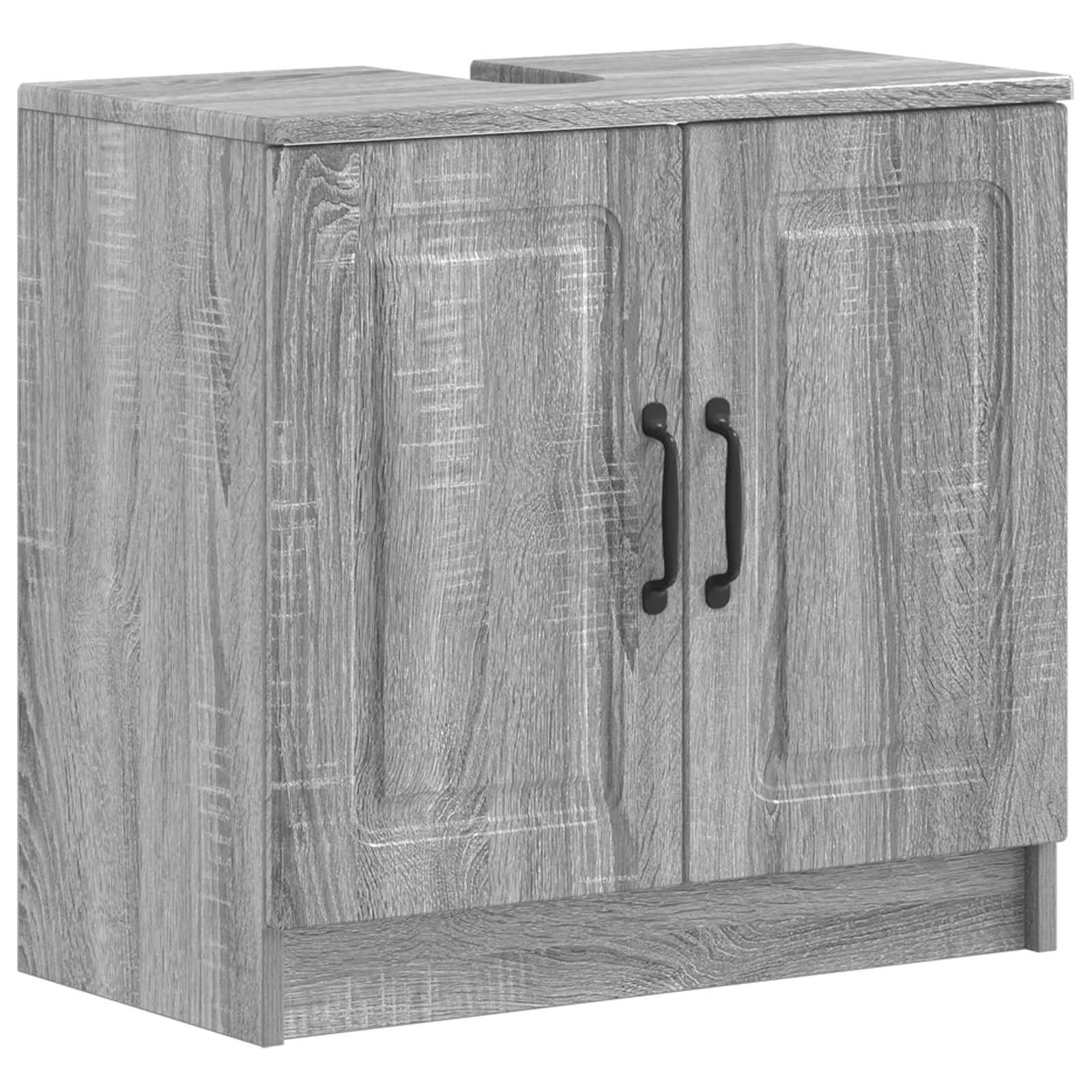 vidaXL Bathroom Sink Cabinet UTRECHT Grey Sonoma 59.5 x 31.5x 59 cm 2