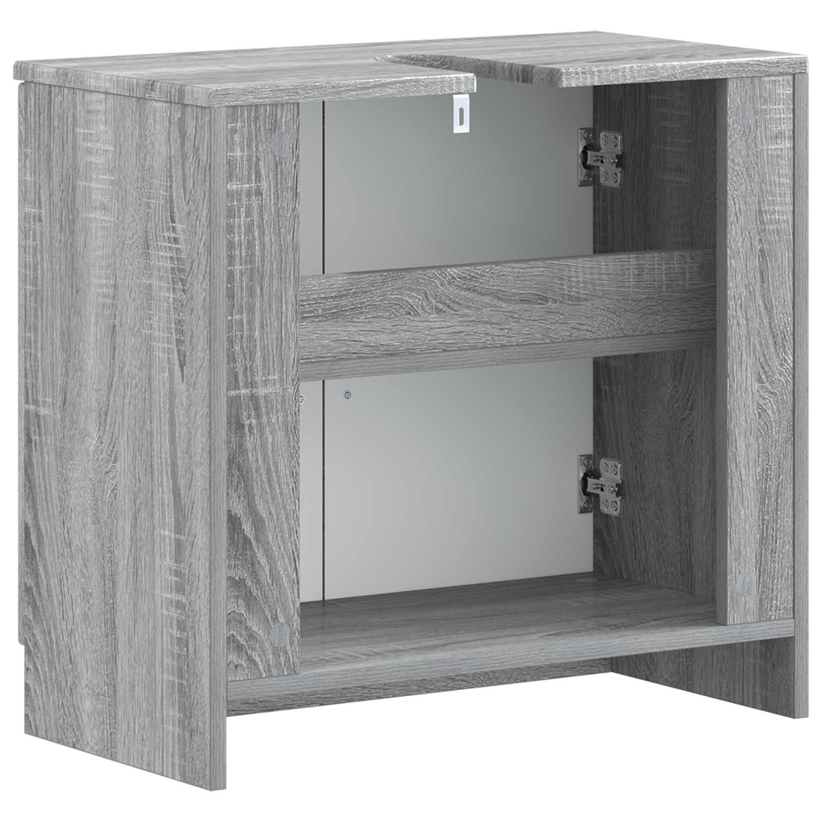 vidaXL Bathroom Sink Cabinet UTRECHT Grey Sonoma 59.5 x 31.5x 59 cm 6