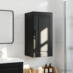 vidaXL Bathroom Wall Cabinet UTRECHT Black 30 x 31 x 59 cm 1