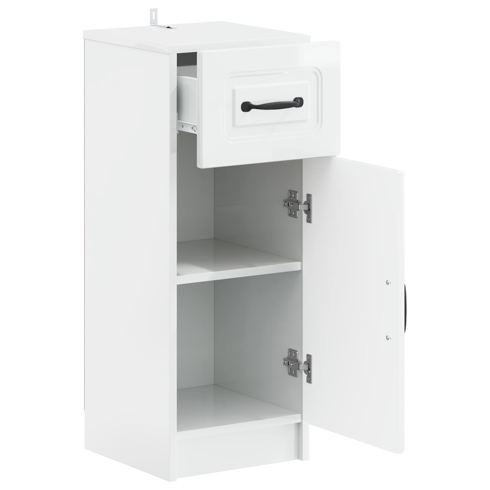 vidaXL Bathroom Storage Cainet UTRECHT High Gloss White 3